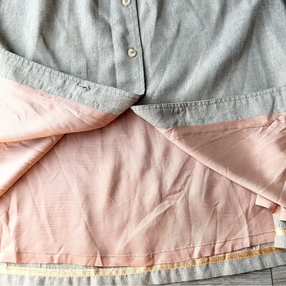 Vintage Mister Leonard Silk Flax Blend A Line Midi Skirt - Picture 9 of 15